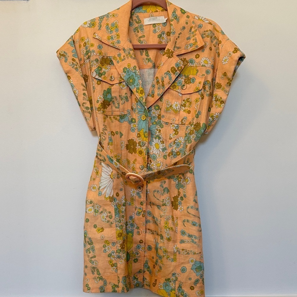 Zimmermann Floral Peach Mini Dress
#8180 - Picture 2 of 5